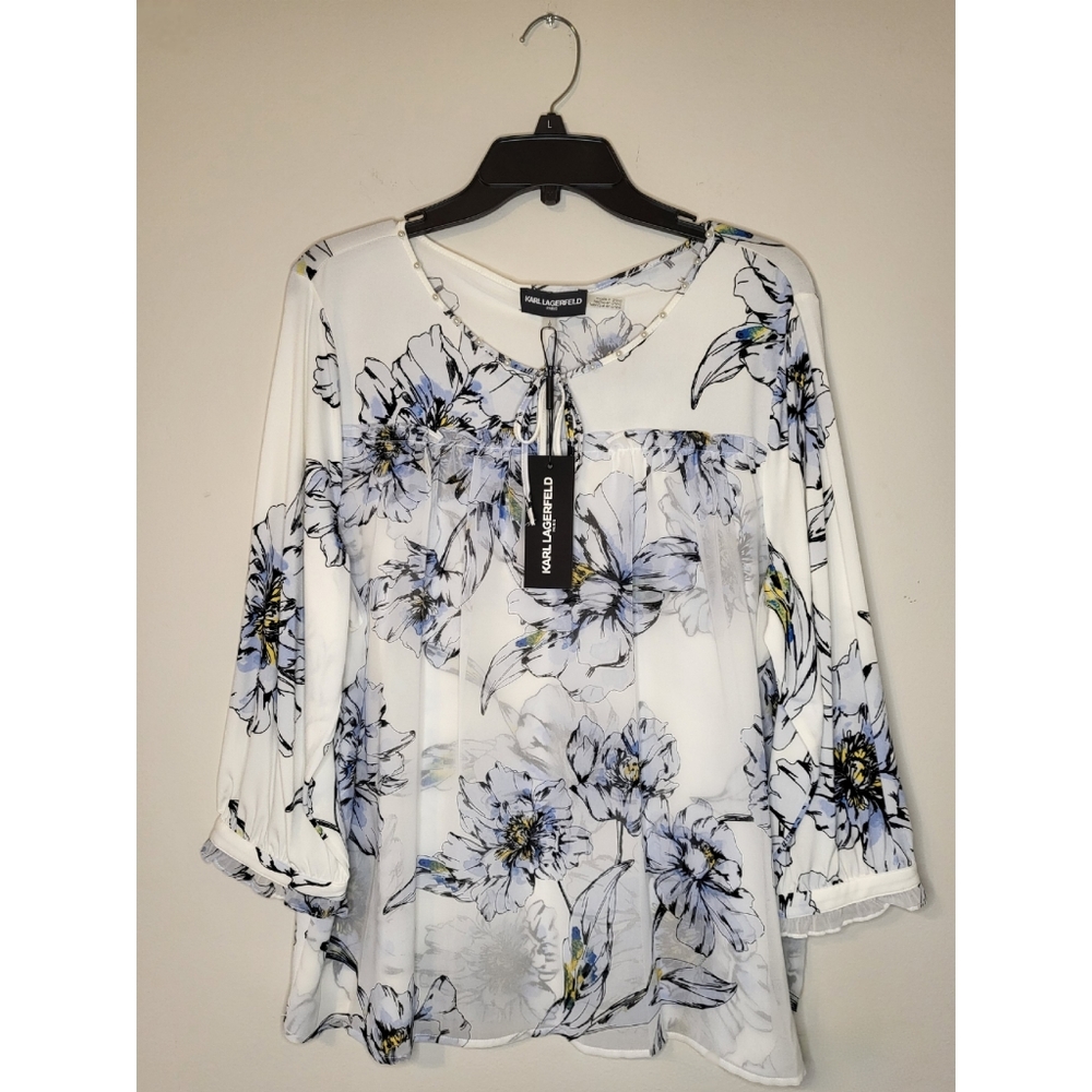 Karl Lagerfeld Floral Blouse